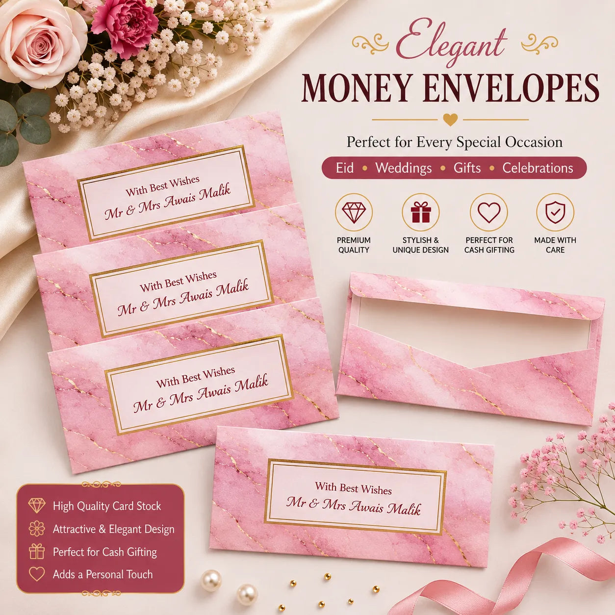 Luxury Wedding Money Envelope 28